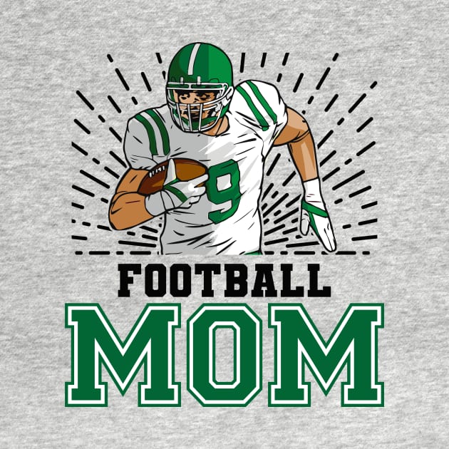 Football Mom // Retro Football Player by SLAG_Creative